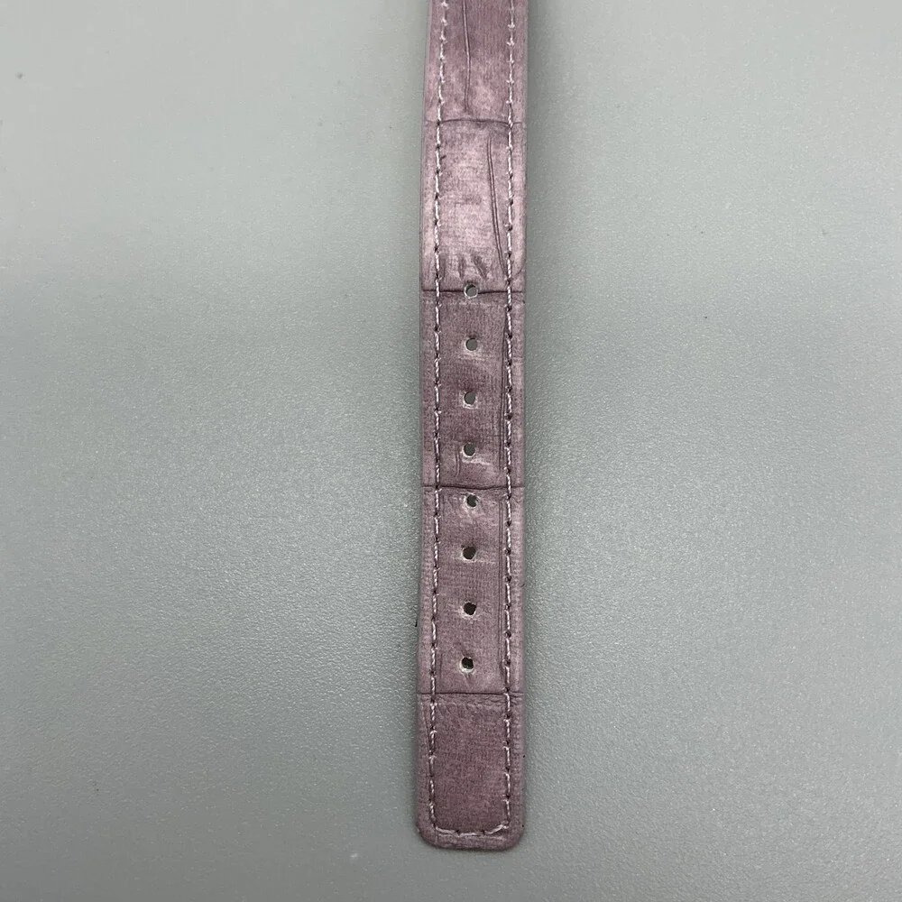 Becora V3080 Womens Watch 26mm Moon Phase Gold Tone Pink Strap New Battery